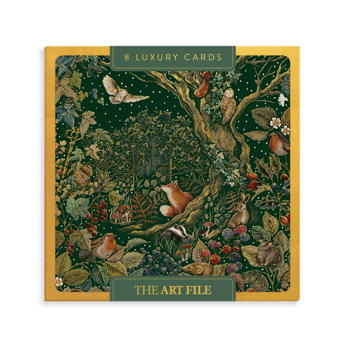 Forest Animals, Set of 8 Luxury Christmas Cards