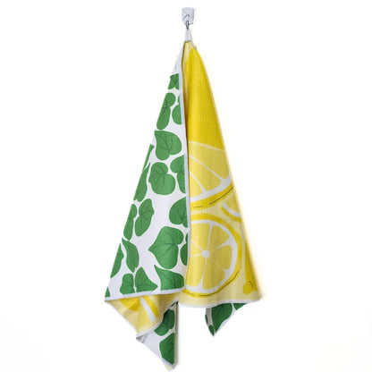 Double Sided Microfiber Tea Towel - Lemons