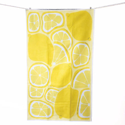 Double Sided Microfiber Tea Towel - Lemons
