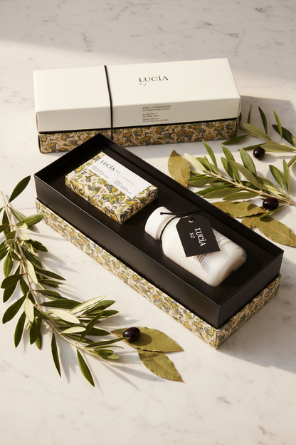 N°2 Olive Oil & Laurel Leaf Body Lotion & Soap Gift Set
