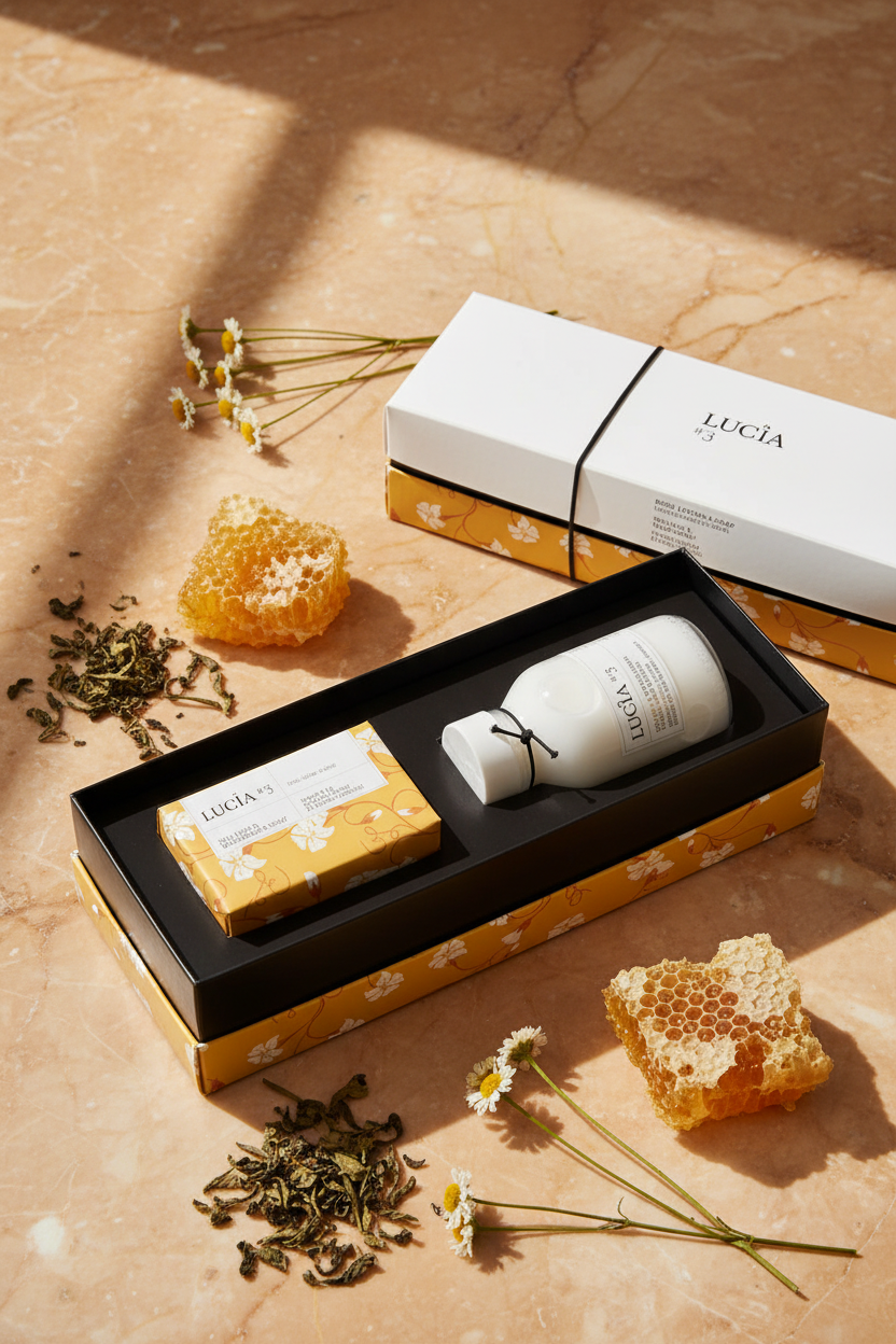 N°3 Tea Leaf & Wild Honey Body Lotion & Soap Gift Set
