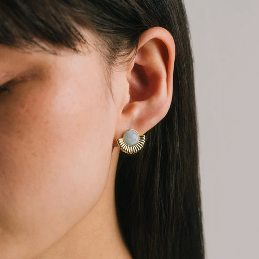 Moonpetal Stud Earrings