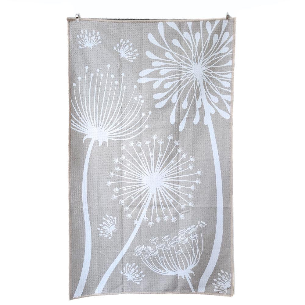 Double Sided Microfiber Tea Towel - Dandelions
