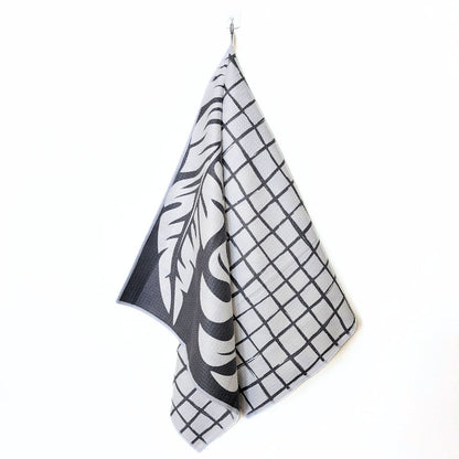 Double Sided Microfiber Tea Towel - Leaves