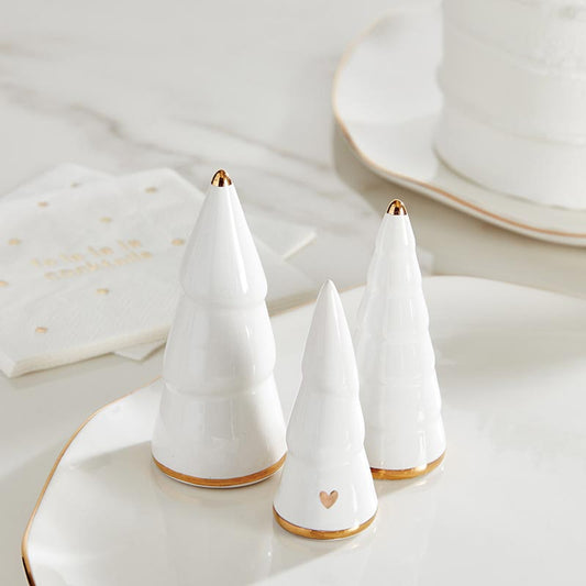 Ceramic Charcuterie Tree Set - Gold