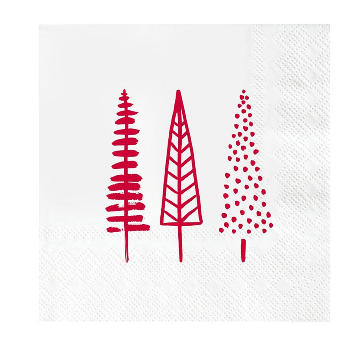 Cocktail Napkins - Christmas Trees
