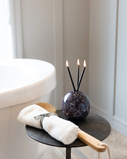 Neva Vase Black Marble