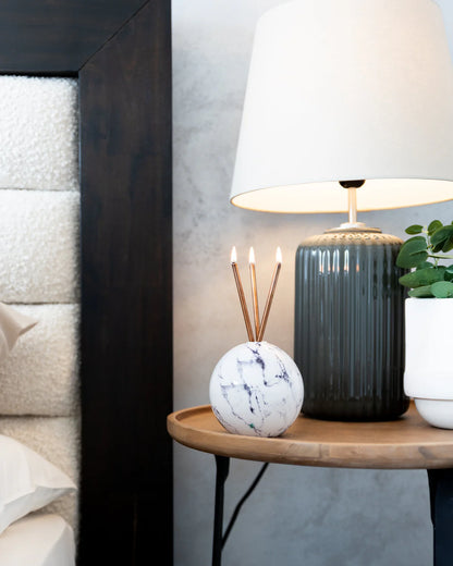 Neva Vase White Marble