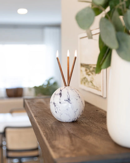 Neva Vase White Marble