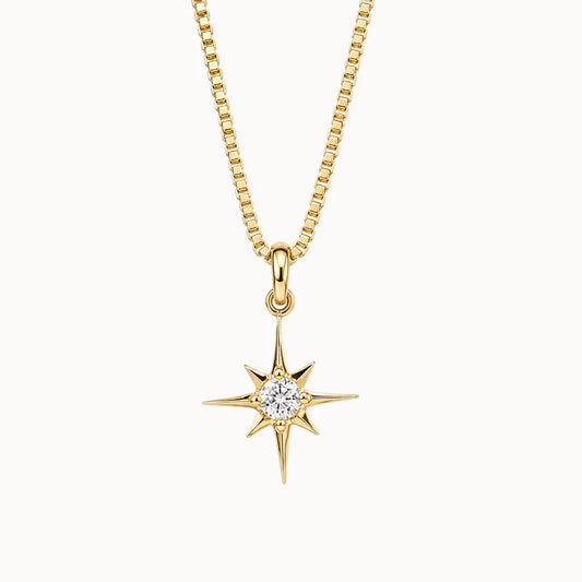 North Star Necklace - Gold