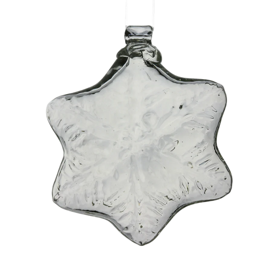 Blown Glass 3" Snowflake