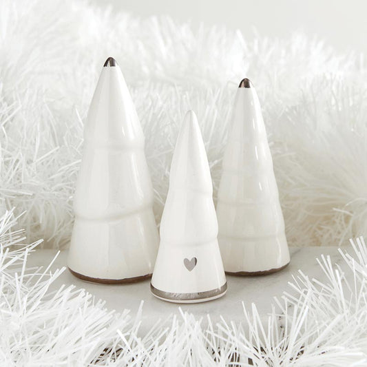 Ceramic Charcuterie Tree Set - Silver