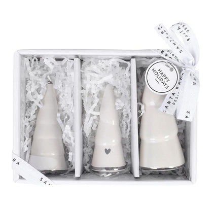 Ceramic Charcuterie Tree Set - Silver