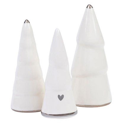 Ceramic Charcuterie Tree Set - Silver