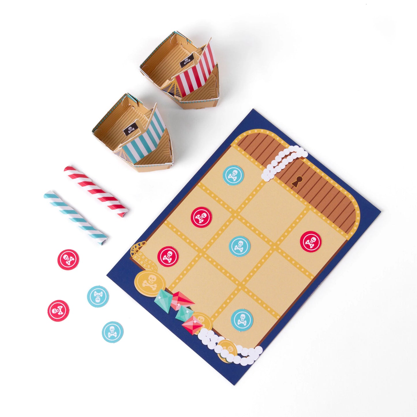 Pirate Blow Boats Paper Craft Kit