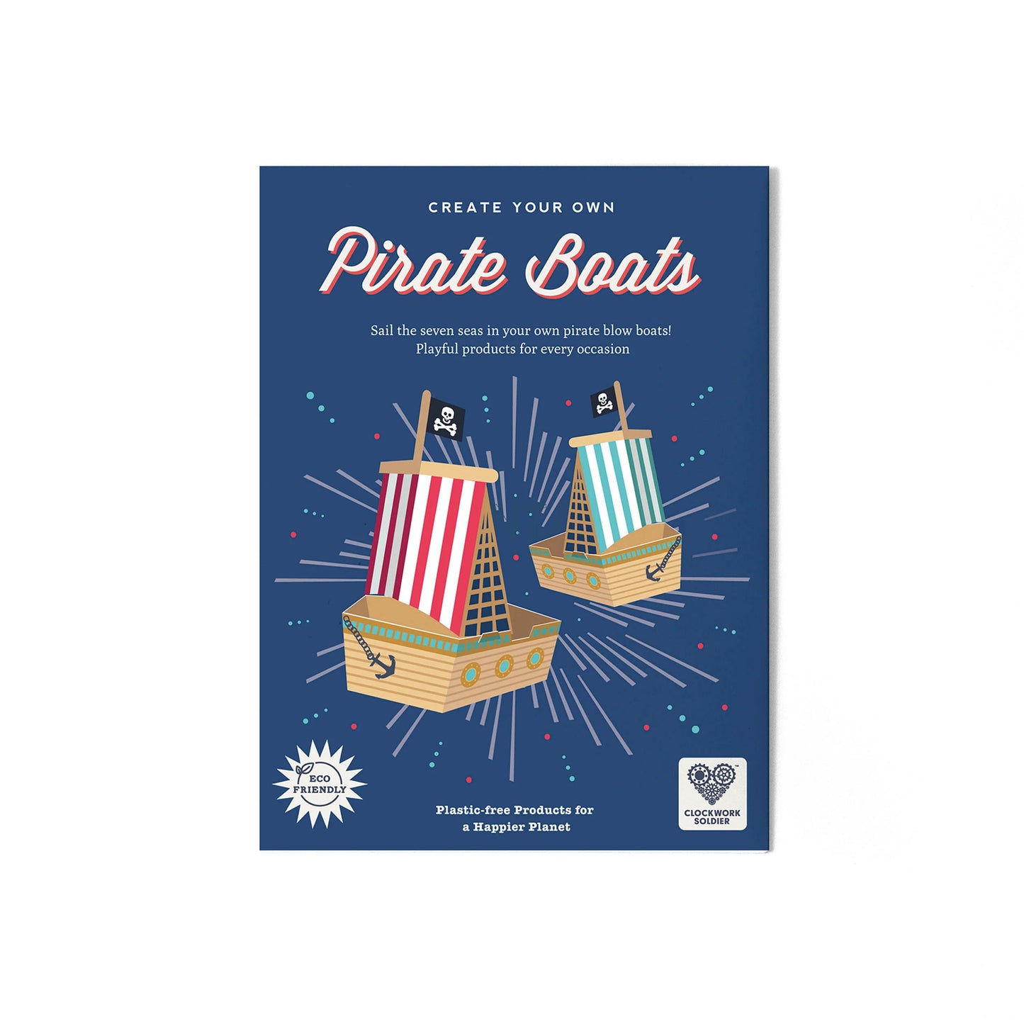 Pirate Blow Boats Paper Craft Kit