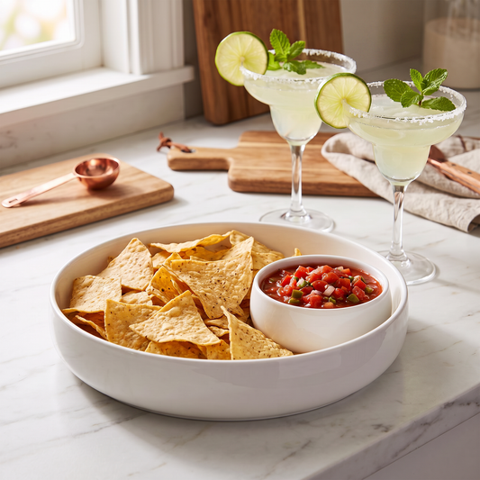 12.5" Round Chip & Dip Platter