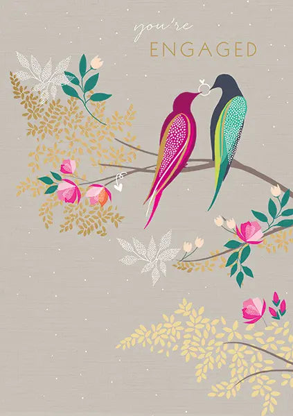 You’re Engaged Birds Card