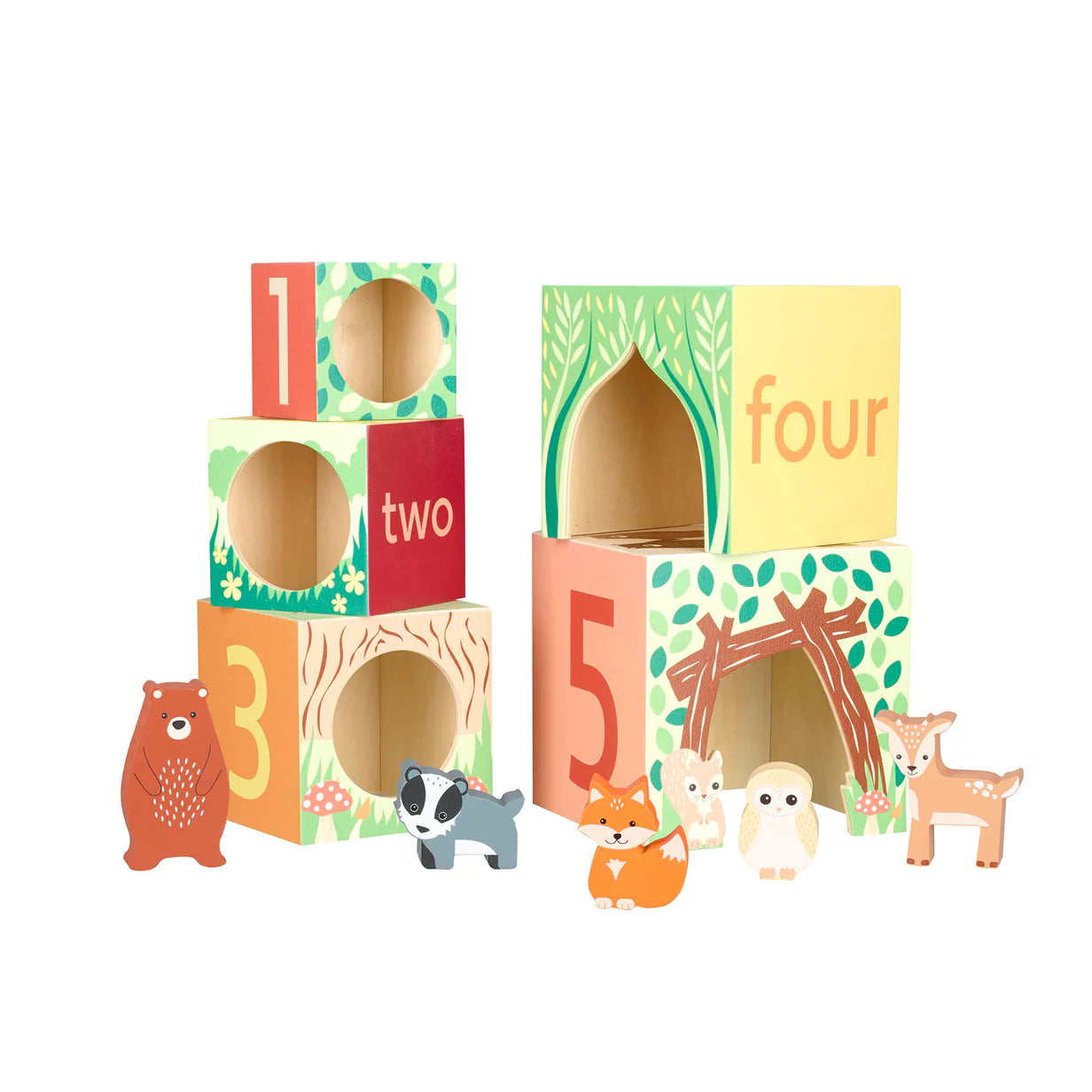 Woodland Animal Wooden Stacking