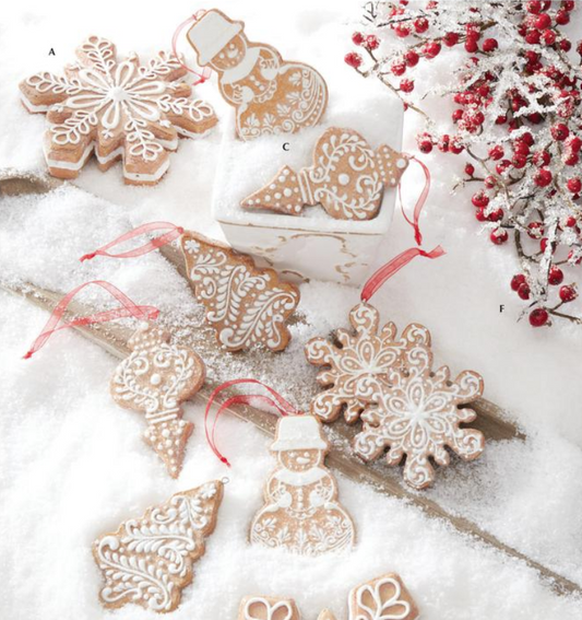 Glittered Gingerbread Ornaments