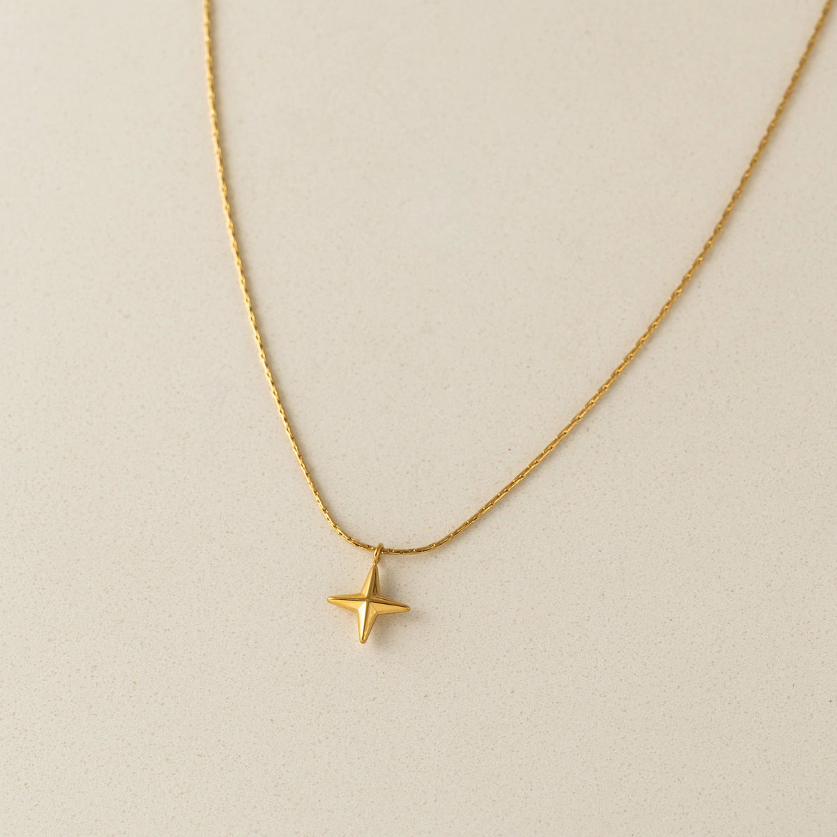 Lovers Tempo Starboard Gold Star Charm Necklace