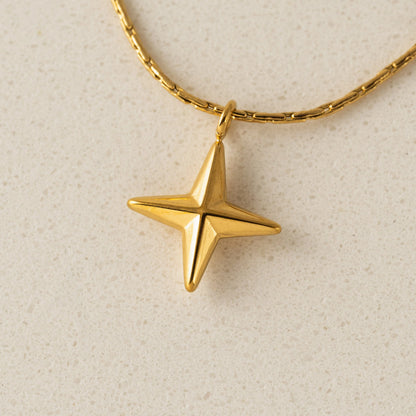 Lovers Tempo Starboard Gold Star Charm Necklace