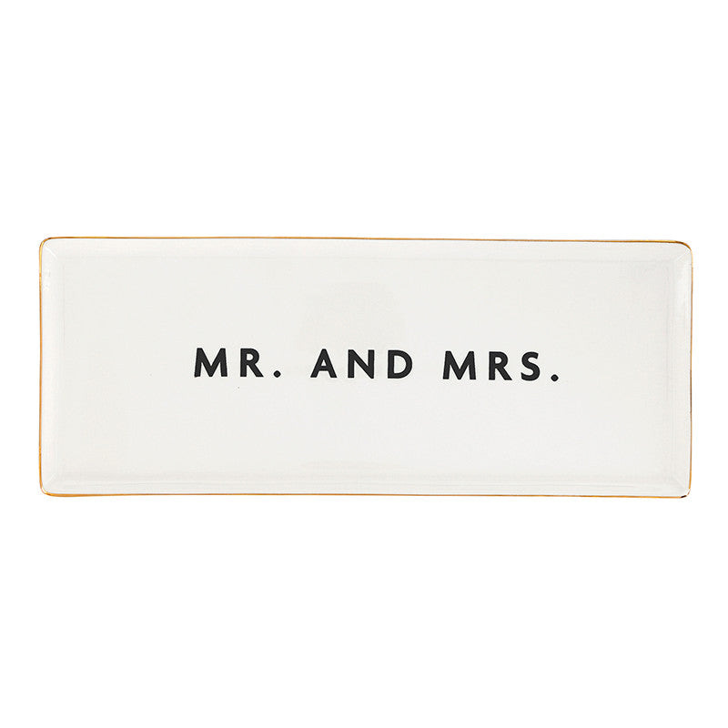 Ceramic Tray - Mr. And Mrs.