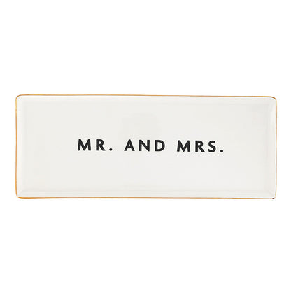 Ceramic Tray - Mr. And Mrs.