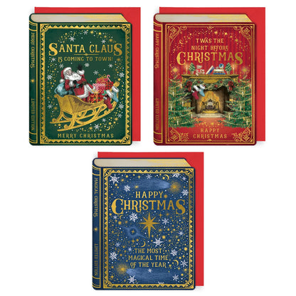 Christmas Book Series Pack - Set of 12 Mini Cards