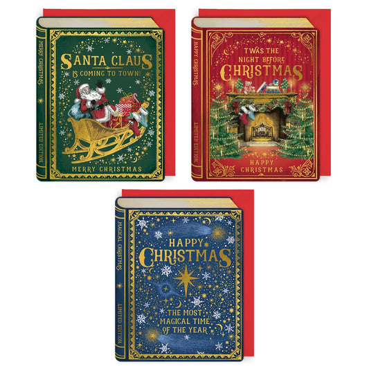 Christmas Book Series Pack - Set of 12 Mini Cards