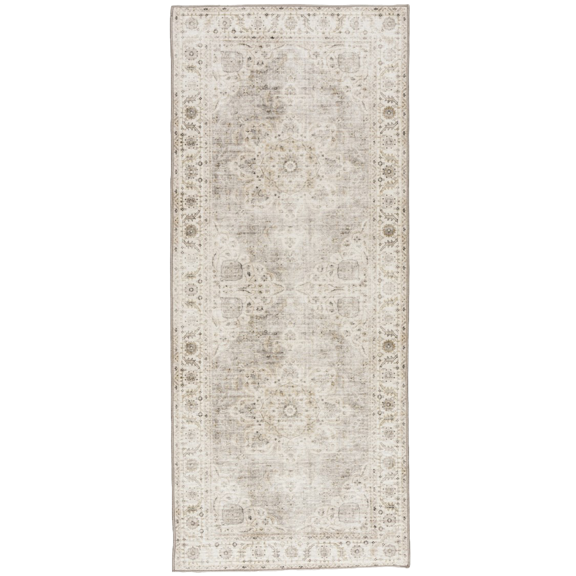 Beige Ivory Joy Vintage ReaLife Machine Washable Rug