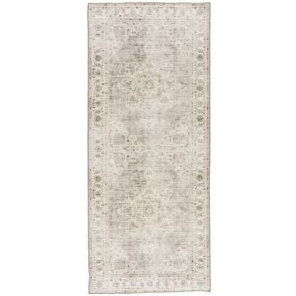Beige Ivory Joy Vintage ReaLife Machine Washable Rug
