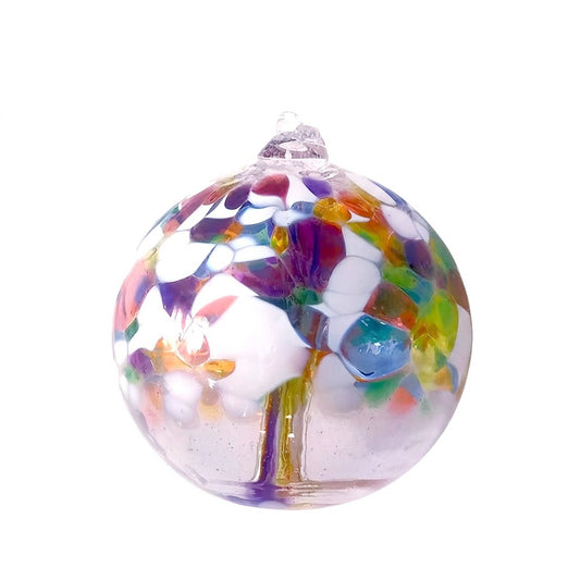 Tree of Celebration Blown Glass Orb