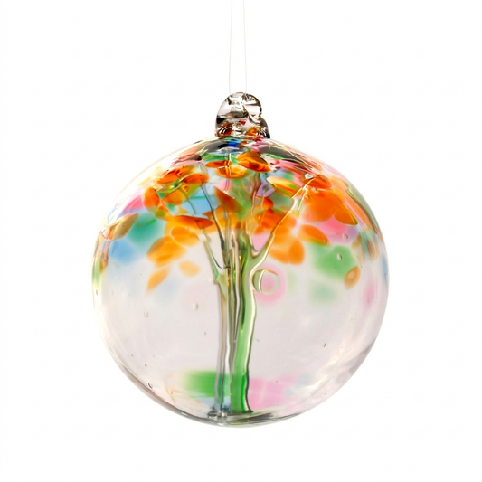 Tree of Friendship Blown Glass Orb
