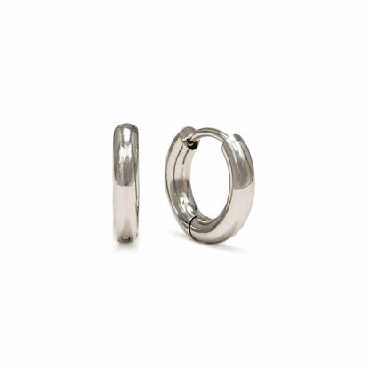 Tube 10mm Huggie Hoop Earrings