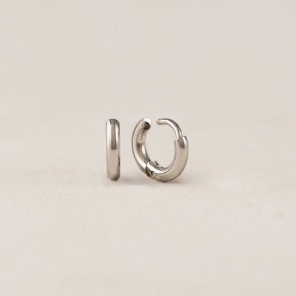 Tube 10mm Huggie Hoop Earrings