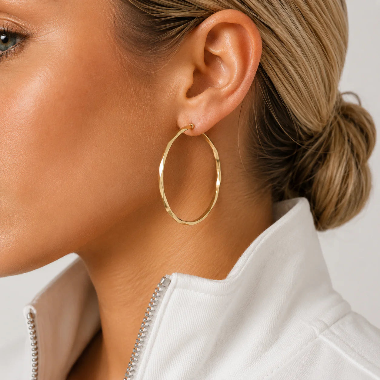 Valencia Hoop Earings - Gold
