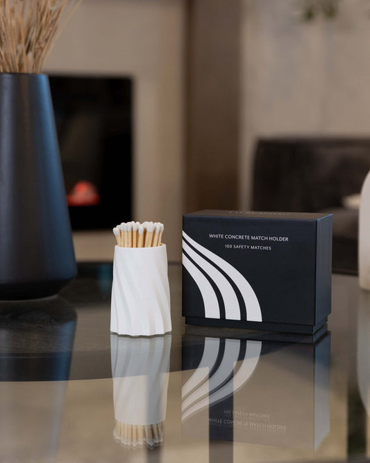 Safety Match Set - White Concrete