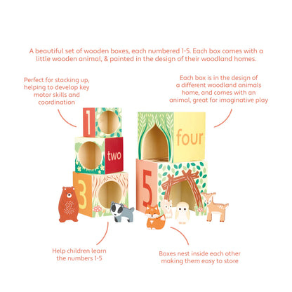 Woodland Animal Wooden Stacking