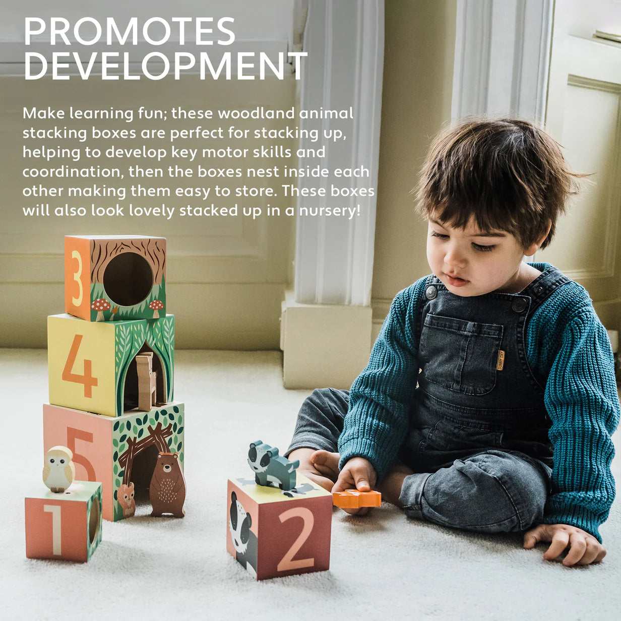 Woodland Animal Wooden Stacking