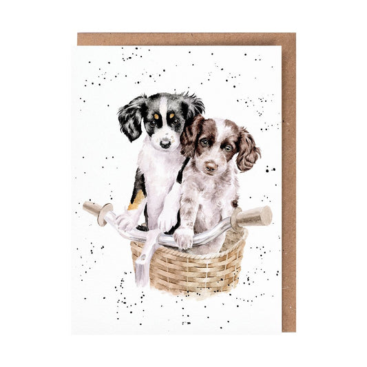 'Paws and Pedals' Dog Card