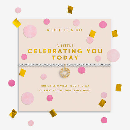 Confetti A Little 'Celebrating You Today' Bracelet In Silver And Gold-Tone Plating