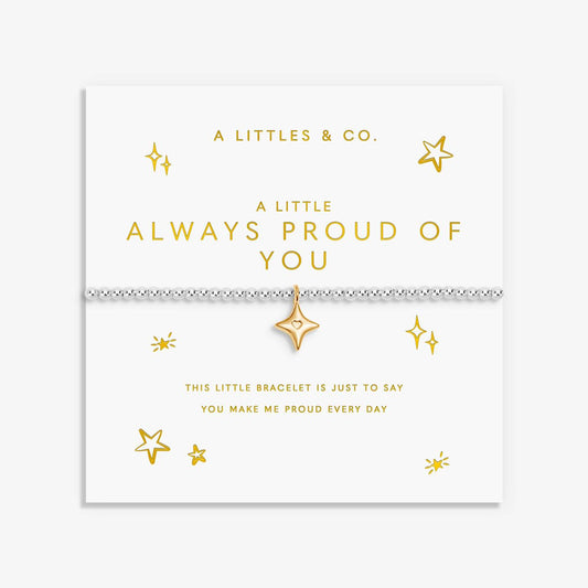 A Little 'Always Proud Of You' Bracelet In Silver and Gold-Tone Plating