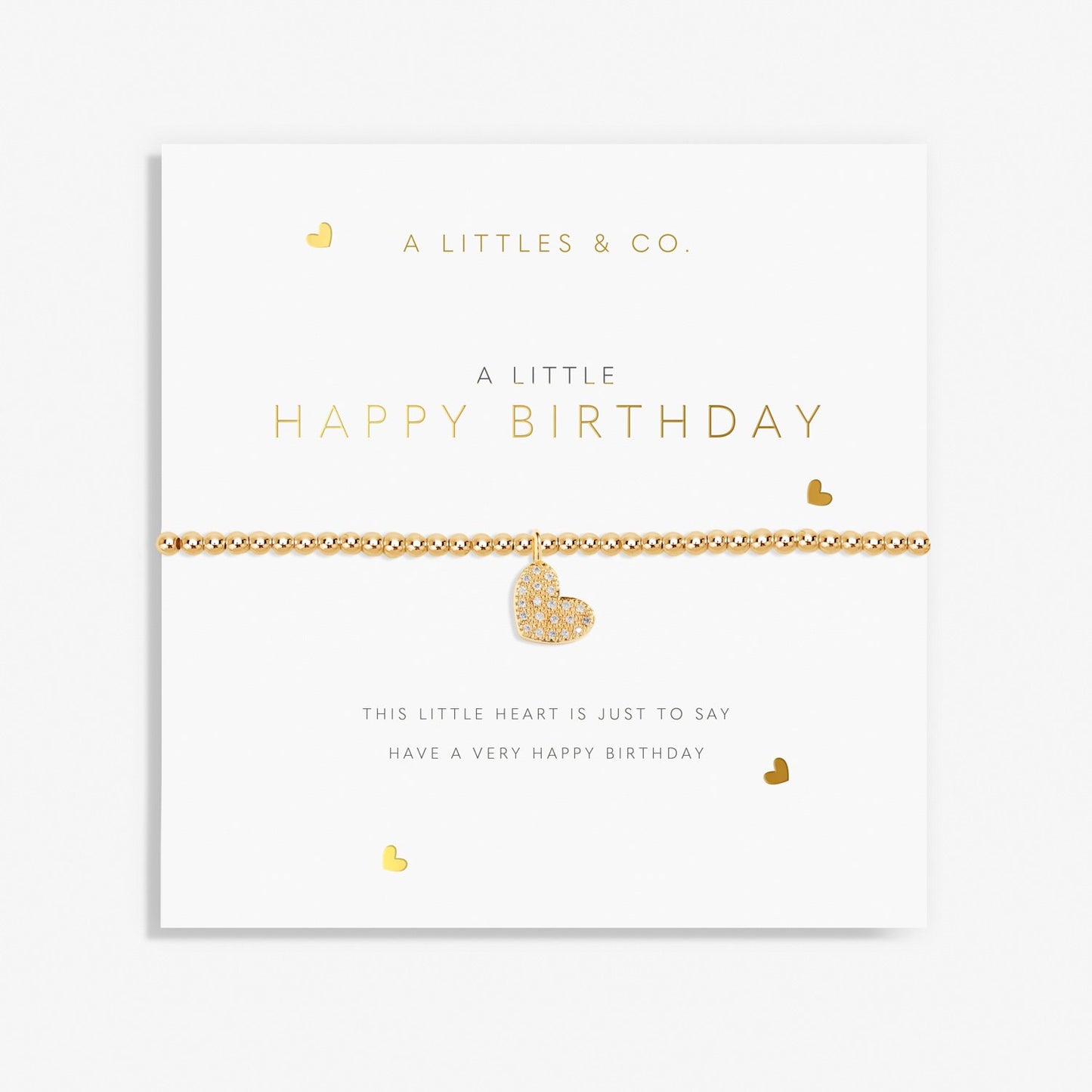Gold A Little 'Happy Birthday' Bracelet