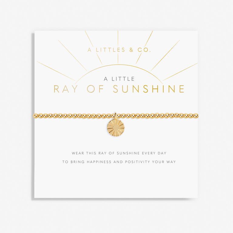 A Little 'Ray Of Sunshine' Bracelet In Gold-Tone Plating