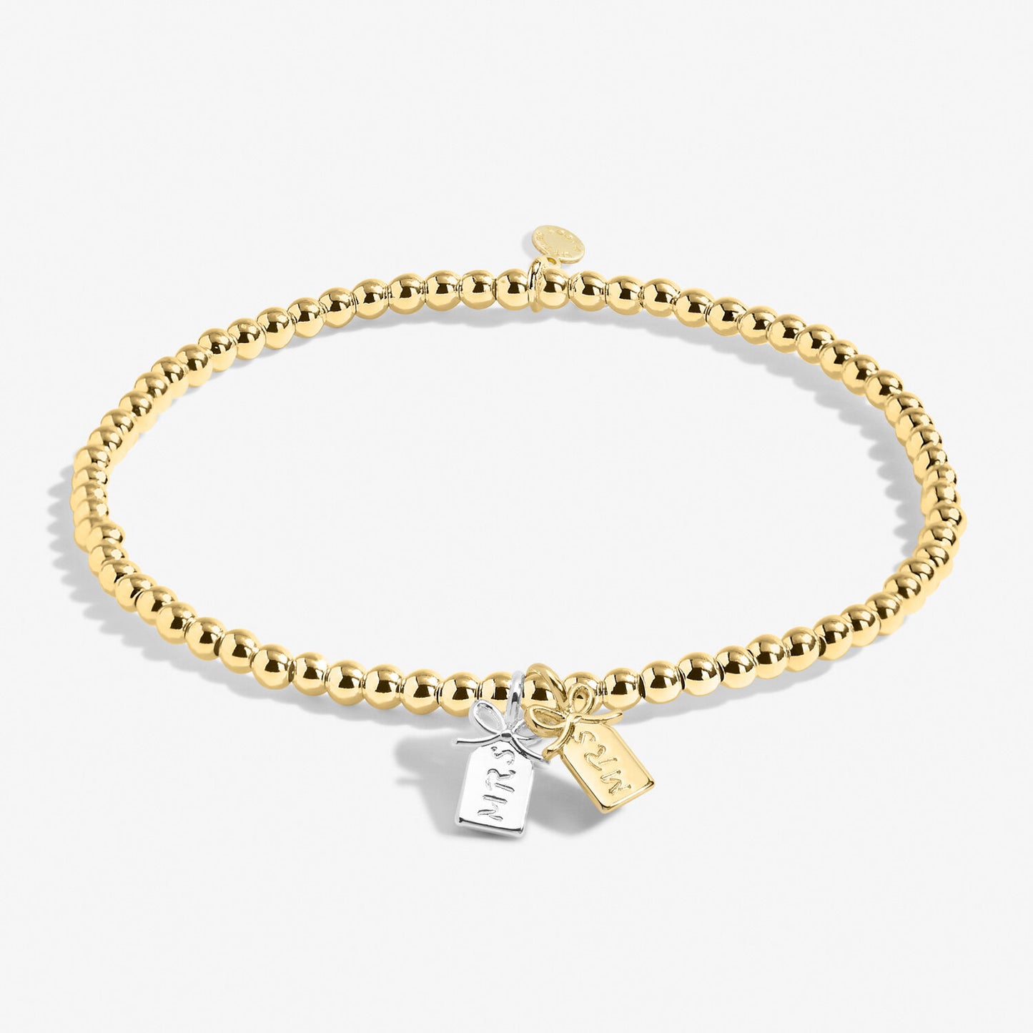 A Little 'Mrs & Mrs' Bracelet In Silver Plating And Gold-Tone