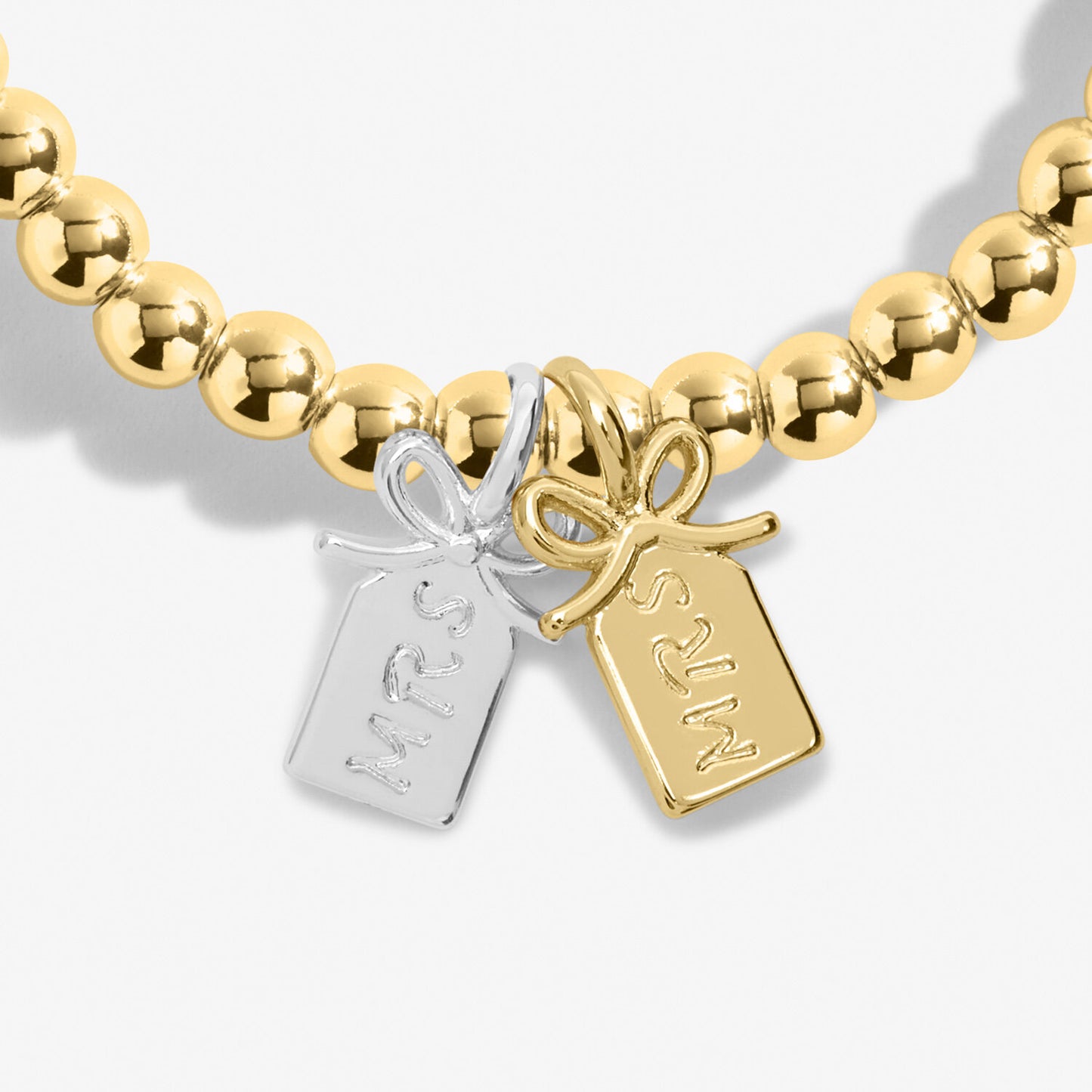 A Little 'Mrs & Mrs' Bracelet In Silver Plating And Gold-Tone