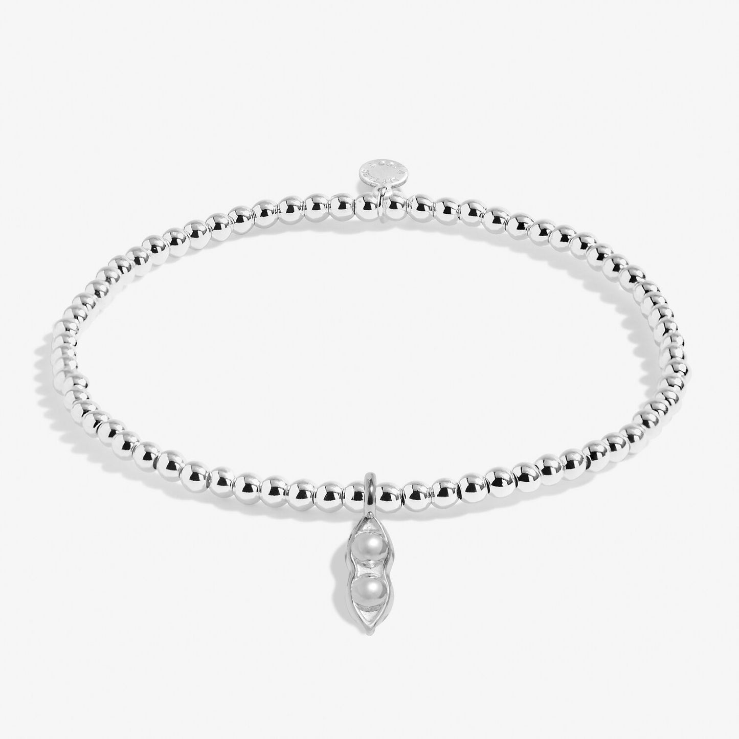 A Little 'Two Peas In A Pod' Bracelet In Silver Plating
