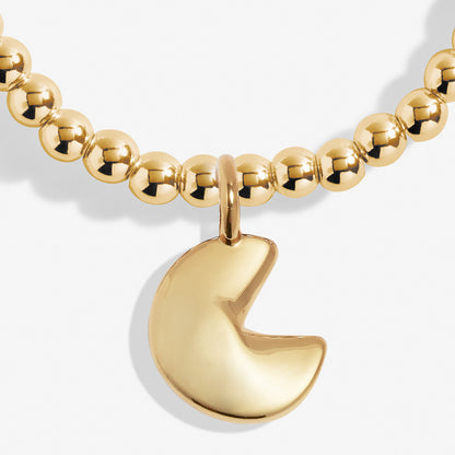A Little 'Good Fortune' Bracelet In Gold-Tone Plating