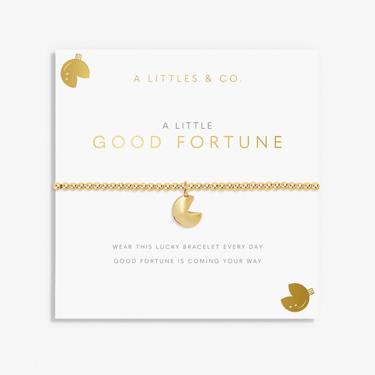 A Little 'Good Fortune' Bracelet In Gold-Tone Plating